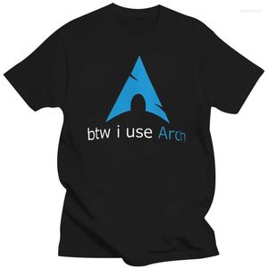 Men's T Shirts Btw I Use Arch Shirt Linux Nerd Geek Tux Lovers