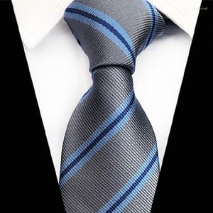 Bow Ties Hooyi Stripe krawat moda szyja dla mężczyzn Party Party Prezentacja akcesoria