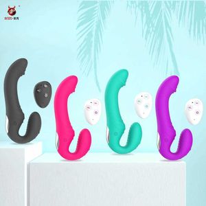 NXY Vibratörler 10 Hızlı Straplez Strapon Anal Prostat Masaj Dildo Vibratör Kadın Çift Titreşimli G Spot Yetişkin Seks Oyuncakları Çift 230508