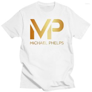 Men's T Shirts Michael Phelps Gold Logo MenS Shirt