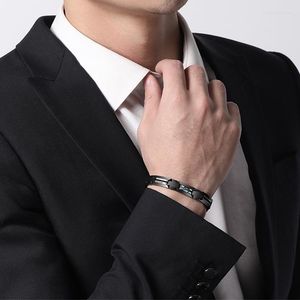 Link-Armbänder, schwarzes Keramik-Magnetarmband, Abalone, farbige Jakobsmuschel, für Herren, Luxus-Gesundheitsenergie