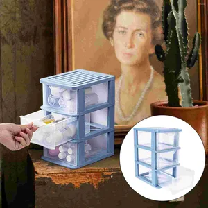 Present Wrap Plastic Storage Cabinet Drawer Box Unit örhängen Sundries Organizer