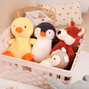 18cm mini puszysty lis kaczka sowa pluszowa zabawka Piękna pingwin pluszowa zabawka lalka dla zwierząt dziecko pocieszająca zabawka dla dzieci prezent