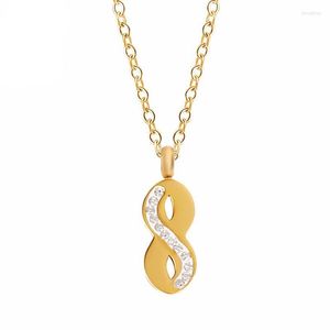 Chains Minimalist Stainless Steel Symbol Infinity Necklace Unique Women's Jewellery Give Friends Gifts