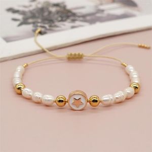 Strand Rice Bread Bracelet Pearl Star Fashion Simplicity Hand tecelagem