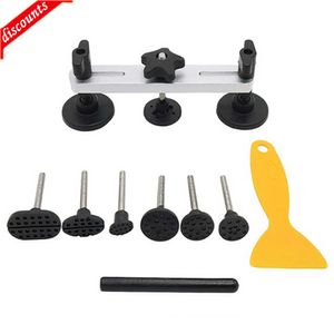 Ny färglös Dent Repair Kit Car Dent Ta bort bucklor Puller Borttagningsverktyg Pulling Bridge Hand Repair Tools Set Set