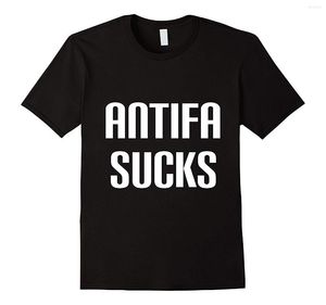 Erkek Tişörtleri Antifa Sucks Muhafazakar T-Shirt Erkek Gömlek Satış Komik Tees Kısa Est Moda Pl Boyut