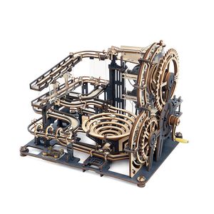 3D Puzzles Robotime Rokr Marble Run Educational 3D Wooden Puzzle Puzzle Puzzle Zabuiny Zaburzenia Model Blud Building Build Building for Adultskids na prezenty 230516