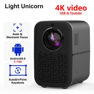 Projectors Lampu M6 PRO 1080P LED Proyektor Video 4K Android 6000 Lumen 5G Beamer Wifi Fokus Otomatis Ponsel Pintar Bioskop Rumah Bluetooth 230517