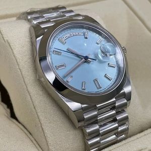 2023 Kontrola QC Luksusowa ręka na rękę 40 mm Jubilee Rhodium tarcza 18k biała złota ramka mechaniczna Automatyczna automatyka