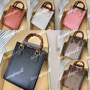 Small Bamboo Bag Tote Purse Bags Handbags Luxury Genuine Leather Totes Women Handbag 23cm G 6 Colors Designer Purses Luxurys Handbags