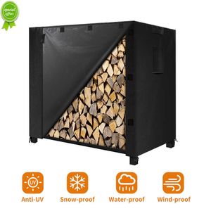 New 210D Oxford Cloth Firewood Rack Cover Waterproof Outdoor Patio Firewood Storage Log Rack Cover 4/8/12ft