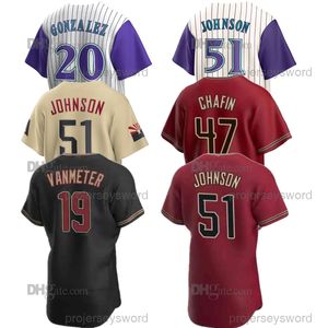 Anpassad S-4XL 51 Randy Johnson Corbin Carroll Jersey Pham Seth Beer Madison Bumgarner Nick Ahmed Ketel Marte Josh Rojas Lourdes Gurriel