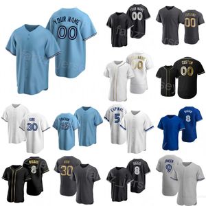 Baseball 9 Danny Jansen Jerseys 8 Cavan Biggio 5 Santiago Espinal 15 Whit Merrifield 30 Alejandro Kirk 13 Brandon Belt Custom Name Brodery Team Men Women L-n