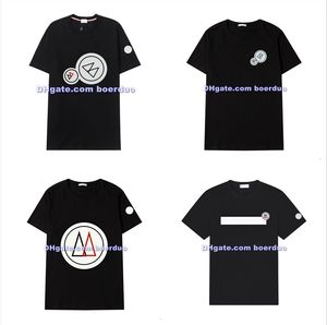 남자 티셔츠 디자이너 티 커플 티셔츠 검은 자수 인쇄 둥근 목 상단 트렌드 반바지 플러스 여름에 신제품 느슨하고 편안한 스트리트웨어