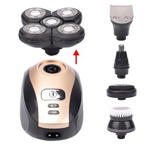 Mens 5-in-1 Electric Shaver Grooming Kit Rechargeable 5 Razor Bald Head Shaving Machine Beard Trimmer
