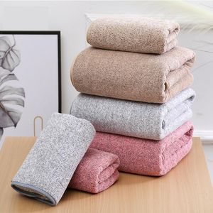 Towel Absorbent Microfiber Soft Bath Set Adult Bathroom Velvet Bamboo Nightgown Big