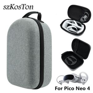 VR Glasses SZKOSTON Travel Carrying Case for Pico 4 VR Headset Protective Bag EVA Hard Storage Box for Pico 4 VR Accessories 230518