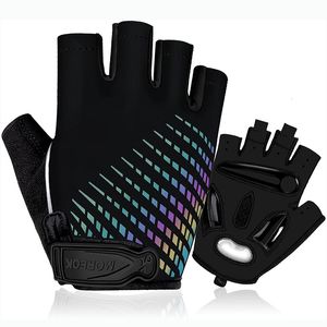 Велосипедные перчатки Moreok Cycling Gloves Half Finger 5mm Gel Bike Gloves Antistrip велосипедные перчатки Shockper -надежные перчатки для мужчин 230518 для мужчин 230518