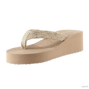 Tallgarna Fashion Spring and Summer Women Slippers Tjock Bottom Wedge Heel Animal House Slippers For Women Womens tofflor Size