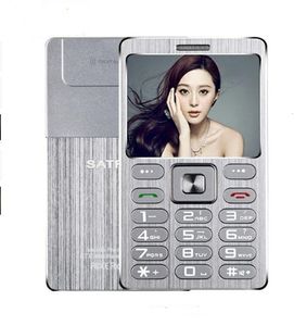 Lettori MP3 MP4 Mini telefono Satrend A10 Custodia in metallo di piccole dimensioni 177''Tft Dual Sim Card con funzione dialer Bluetooth Mobile 230518