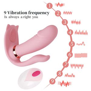 Vibrators New Cute Cat Wearable Vibrator for Women 3 spots Vibration Auto Heating Couple Sex toys Remote control Wireless 1120