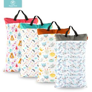 Diaper Pails Refills Happy flute 1 pcs Large Hanging Wet/Dry Pail Bag for Cloth Diaper Inserts Nappy Laundry With Two Zippered Waterproof Reusable 230518
