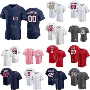 Baseball 9 Jeimer Candelario Jerseys 45 Joey Meneses 28 Lane Thomas 22 Dominic Smith 20 Keibert Ruiz 5 CJ Abrams 29 Yadiel Hernandez Erick Fedde Lucius Fox Man Gem