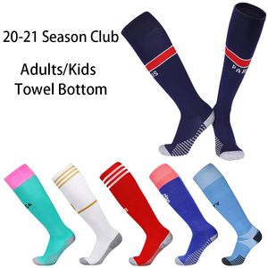 Spor Socks Europe Futbol Kulübü Yetişkinler Çocuklar Nefes Alabilir Yüksek Diz Havlu Alt Futbol Slip Slip Uzun Çorap 230518