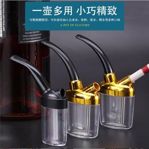 Smoking Pipes Creative Water Filter Coarse and Fine Smoke Dual Use Cigarette Bottle