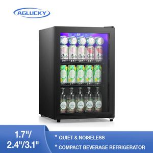 Buzdolabı Aglucky 1.7/ 2.4/ 3.1 cu.ft içecek buzdolabı soğutucu mini buzdolabı soda bira küçük şarap şampanya soğutucu ev bar için
