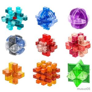 Giocattoli di intelligenza Qiyi Kong Ming Lock LuBan Lock IQ Rompicapo Puzzle Gioco Giocattolo per bambini Puzzle per bambini Gioco Sblocca giocattoli