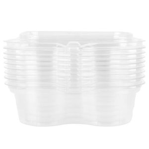 Gift Wrap 20Pcs Clear Plastic Baking Packaging Box Mousse Cake White Drop Delivery Home Garden Festive Party Supplies Event Dhmnd