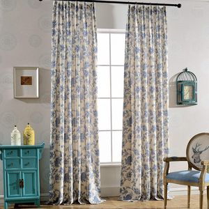 Curtain Fabric Modern Minimalist Home Polyester And Cotton Printing Living Room Bedroom