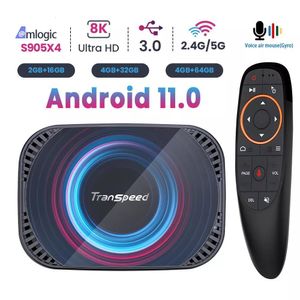 Set Top Box Transpeed X4 Android 11 TV Amlogic S905X4 3D BT4 0 4G 32G 64G 128G Fast Dual Wifi Media Player 4K 8K 230517