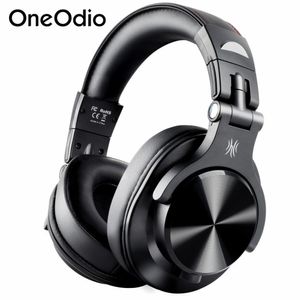 Fones de ouvido OneODio A70 Headphones sem fio com MIC Bluetooth 5.2 Headset Over Ear Professional Recording Studio Monitor DJ fones de ouvido 230518