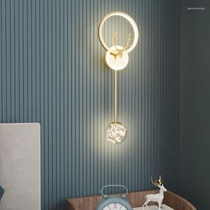 Wall Lamps Modern Led Bathroom Vanity Smart Bed Rustic Indoor Lights Luminaire Applique Antique Wooden Pulley Candle Lamp