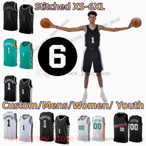 1 Victor Wembanyama Trikot 2023 Draft Pick Nr. 1 Individuell genähte Basketballtrikots 17 Doug McDermott 33 Tre Jones 24 Devin Vassell 35 Romeo Langford 14 Blake Wesley