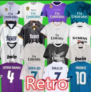 Real Madrid 2017 2018 Retro-Fußballtrikot GUTI Ramos 13 14 15 16 17 18 ZIDANE RAUL 94 95 96 97 98 99 00 01 02 03 04 05 VIN JR CARLOS SEEDORF