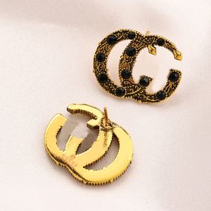 18K Gold Puilded Luxury Letter G reterring stud stud women retro style regring party party party jewerlry Quality 20style 20style