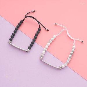 Link Bracelets 1 Piece Stainless Steel Mirror Surface Bar Pearl DIY Bracelet Wire For Women Female Silver/Gold Color