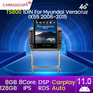 9,5-дюймовый экран Tesla Android 11 для Hyundai Veracruz IX55 2006-2015 CAR DVD Мультимедийный автомобильный радио DSP CarPlay Auto WiFi 4G