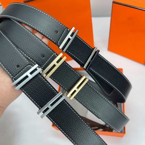 Belts Luxury Designer Brand Cowhide Letter Buckle Belt Fashion Men High Quality Women Genuine Real Leather Formal Dress Jeans Waistband Width 3.8cm