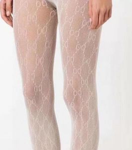 Design Gity Meias para Mulheres Sexy Carta Preto Branco Meias Moda Luxurys Respirável Designers Leg Tights Ins Womens Sexy Lace Stocking Impresso24ss