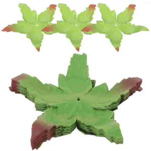 Decorative Flowers 50pcs Fabric Sepals Petals Green DIY Calyxes For Artificial Making