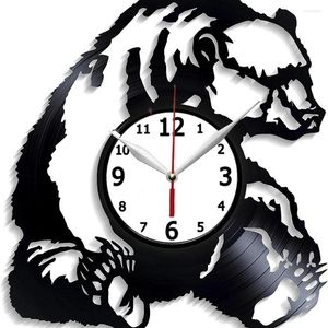 Relógios de parede têm um relógio de registro decoração de animais de 12 polegadas Arte Nature Art Birthday Presente para seu clo selvagem