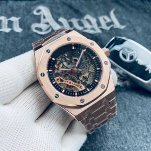 Orologio di lusso Royal Montre de Luxe Orologio da uomo Orologio automatico Scheletro Tourbillon Tutto in acciaio inossidabile 904L Zaffiro impermeabile Super luminoso AAA