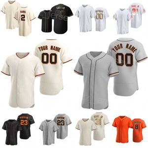 Drużyna baseball 23 Joc Pederson Jerseys 21 Joey Bart 12 Heliot Ramos 8 Michael Conforto 31 Lamonte Wade Jr 2 Blake Sabol 18 Darin RUF 13 Austin Slater zszyte mężczyzn J-R Women J-R Women J-R Women J-R