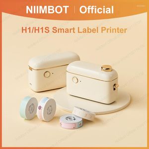 niimbot H1 H1Sステッカー用ミニポータブルサーマルプリンター継続的な印刷機を備えた接着ラベルメーカー