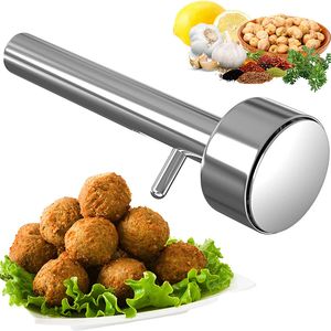 100 peças nova chegada ferramenta de cozinha mistura de aço inoxidável almôndega falafel colher fabricante imprensa